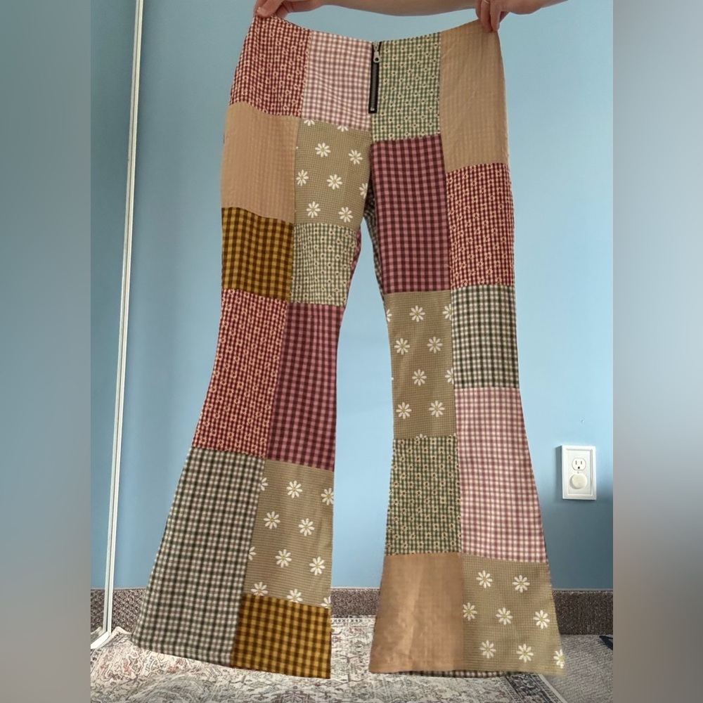 The Ragged Priest Multicolor Patchwork Pants - Picture 2 of 8